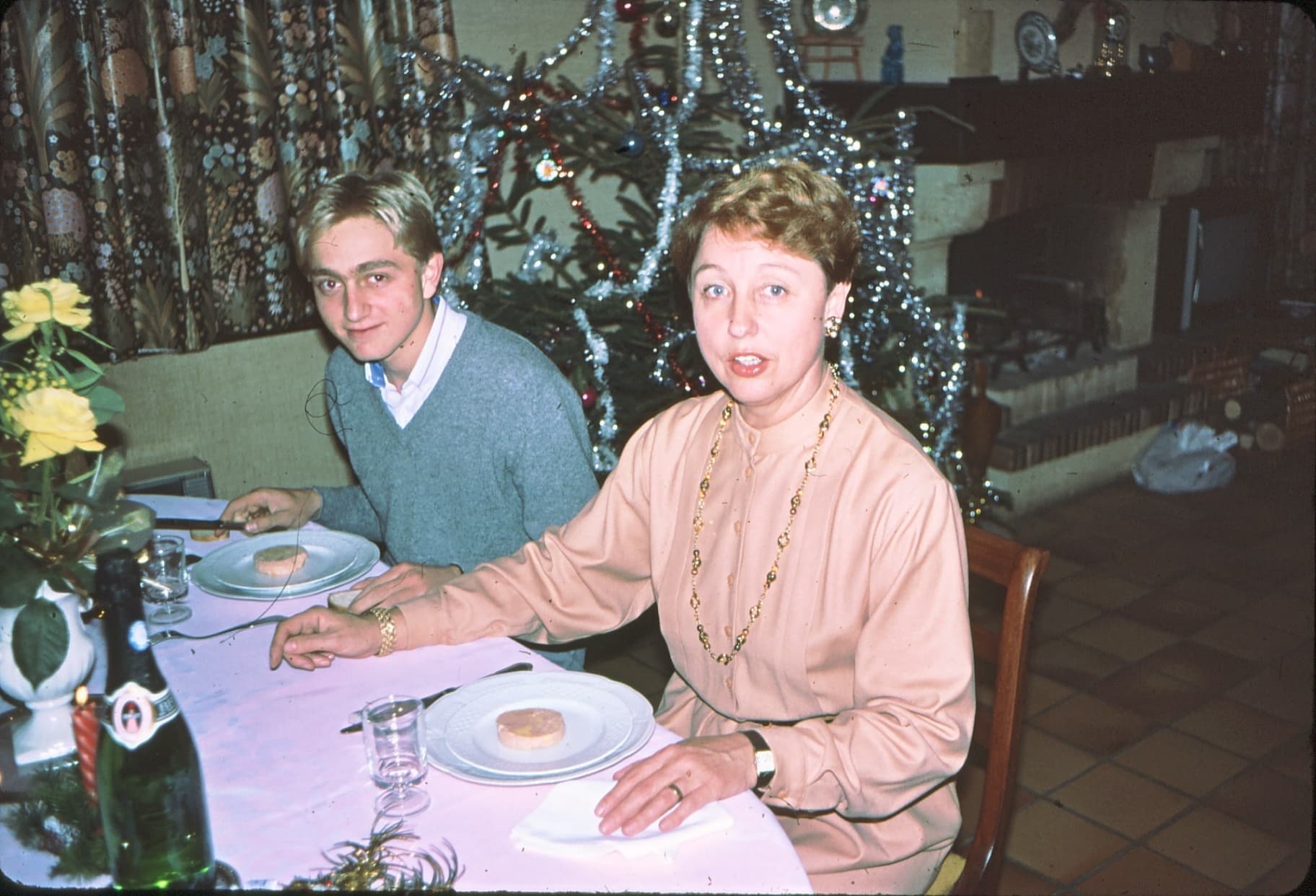 Marc avec sa maman, Hélène