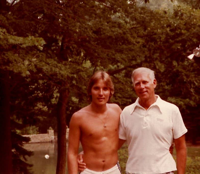 Mark & Dad July 1983