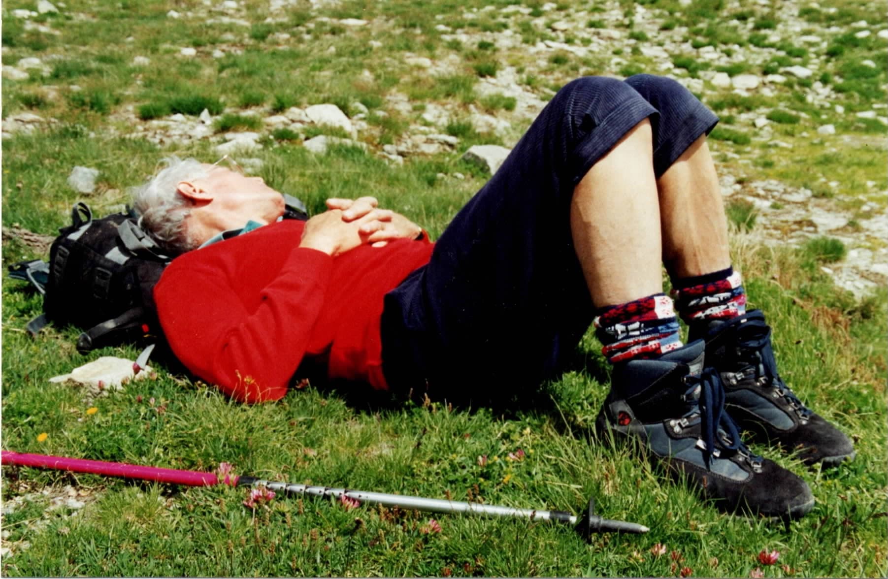 Retour  du refuge Albert 1er en l'an 2000