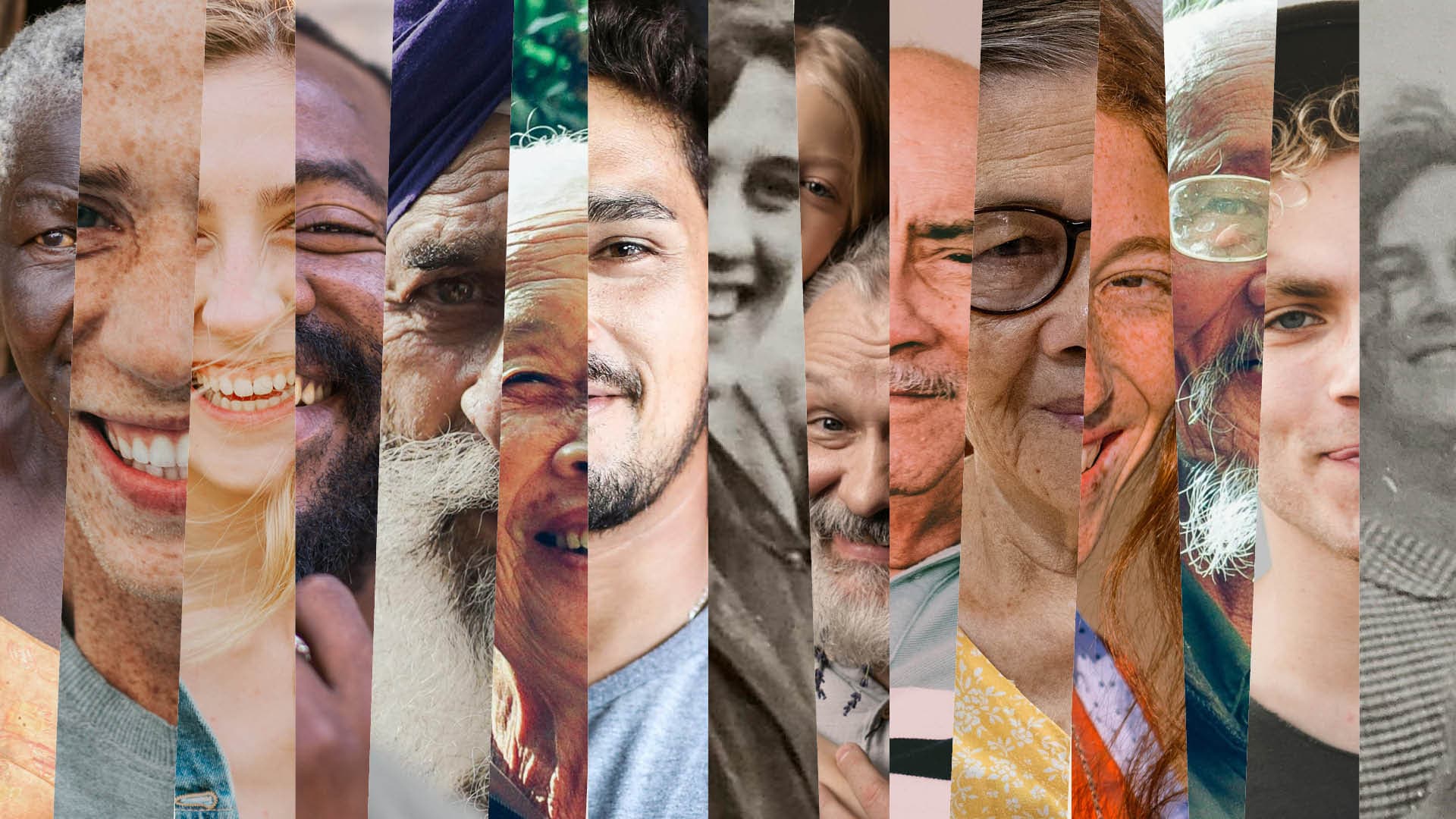 Faces of families whose stories are being preserved